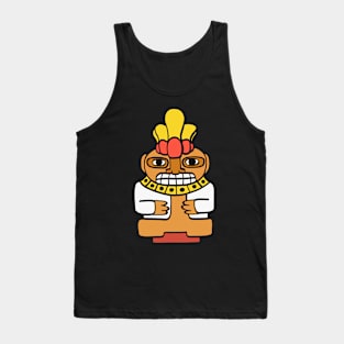 Aztec Statue South American Figure Indian Tank Top